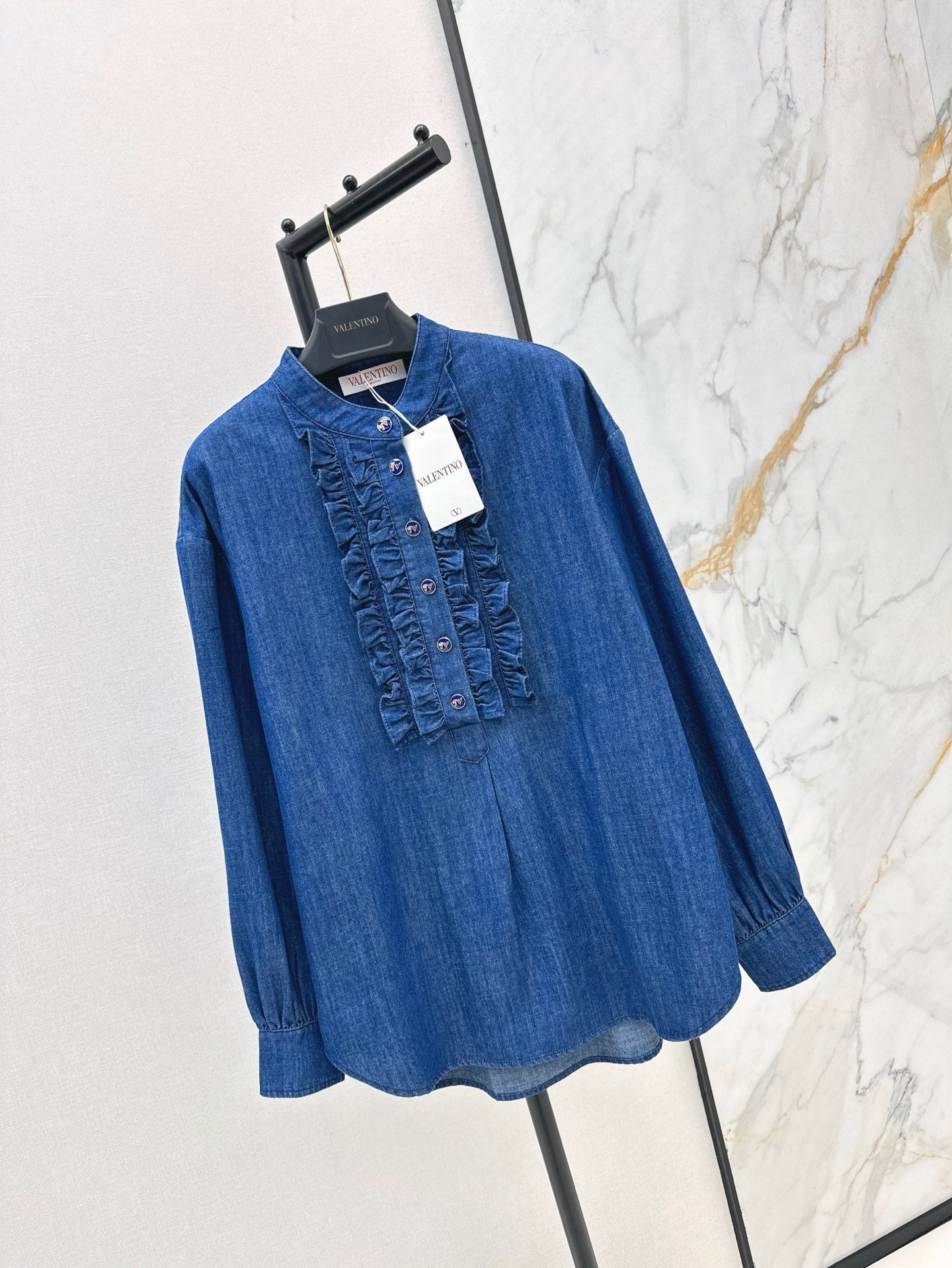 val 25ss denim shirt