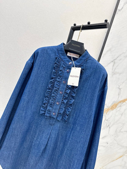 val 25ss denim shirt