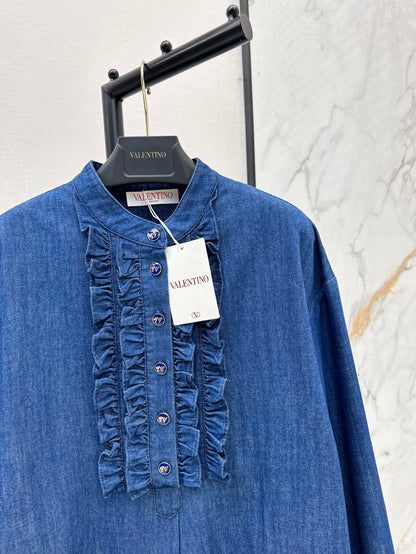 val 25ss denim shirt