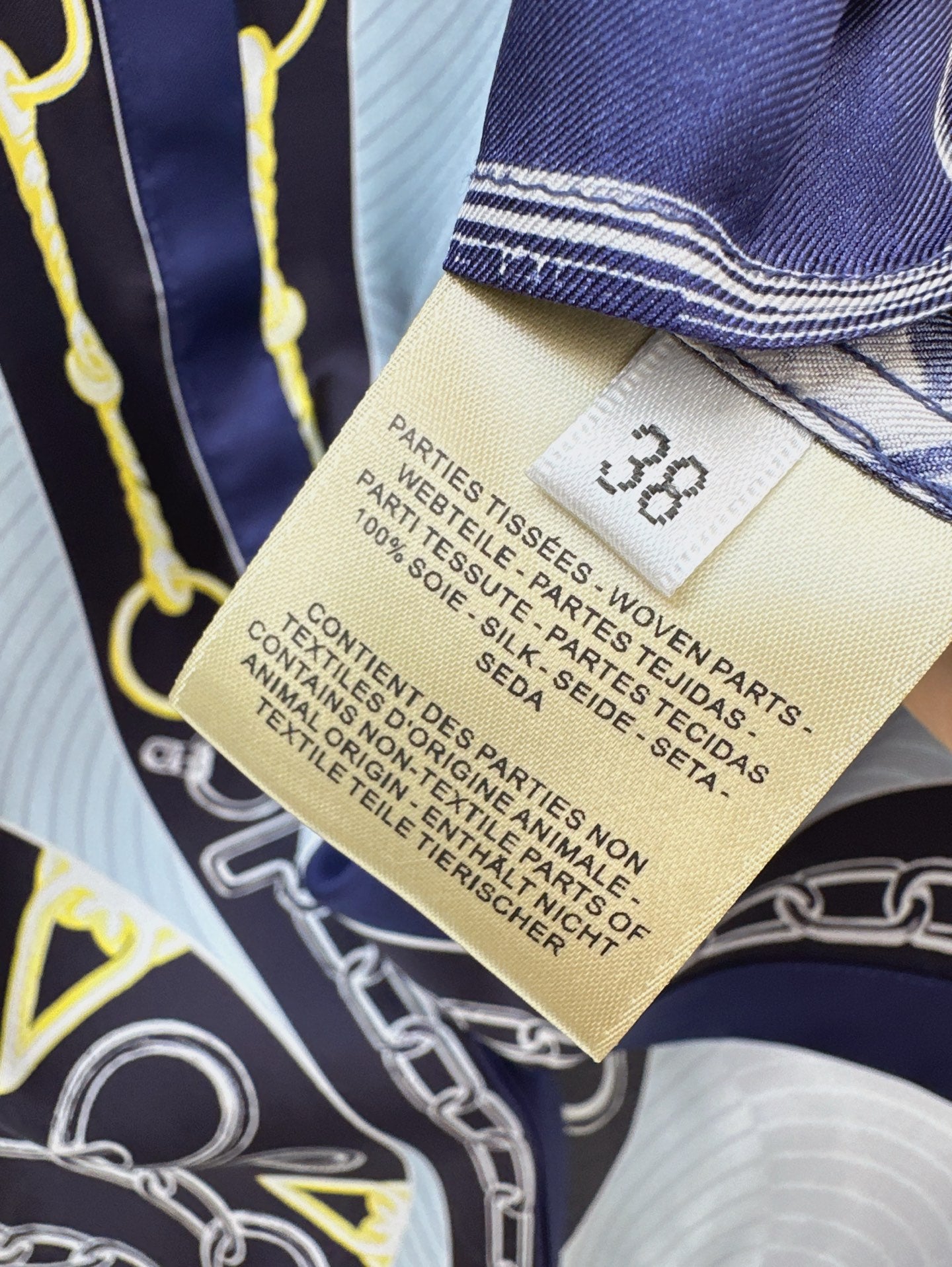 H 25ss silk buttons shirt
