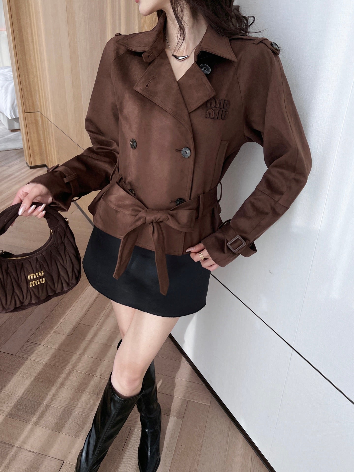 mi 25ss short trench coat