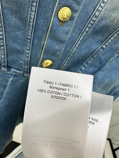 bal 25ss denim shirt dress
