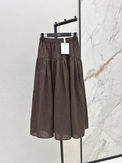 D 25ss embroidered skirt