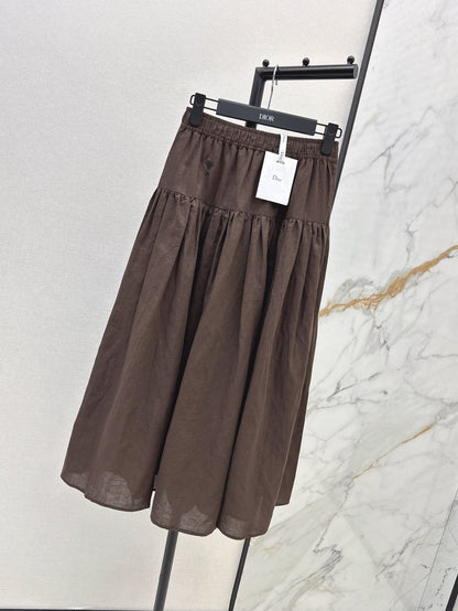 D 25ss embroidered skirt