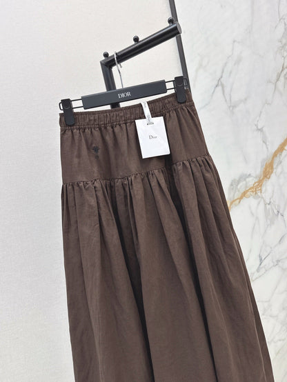 D 25ss embroidered skirt
