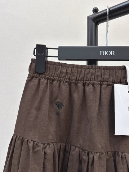 D 25ss embroidered skirt