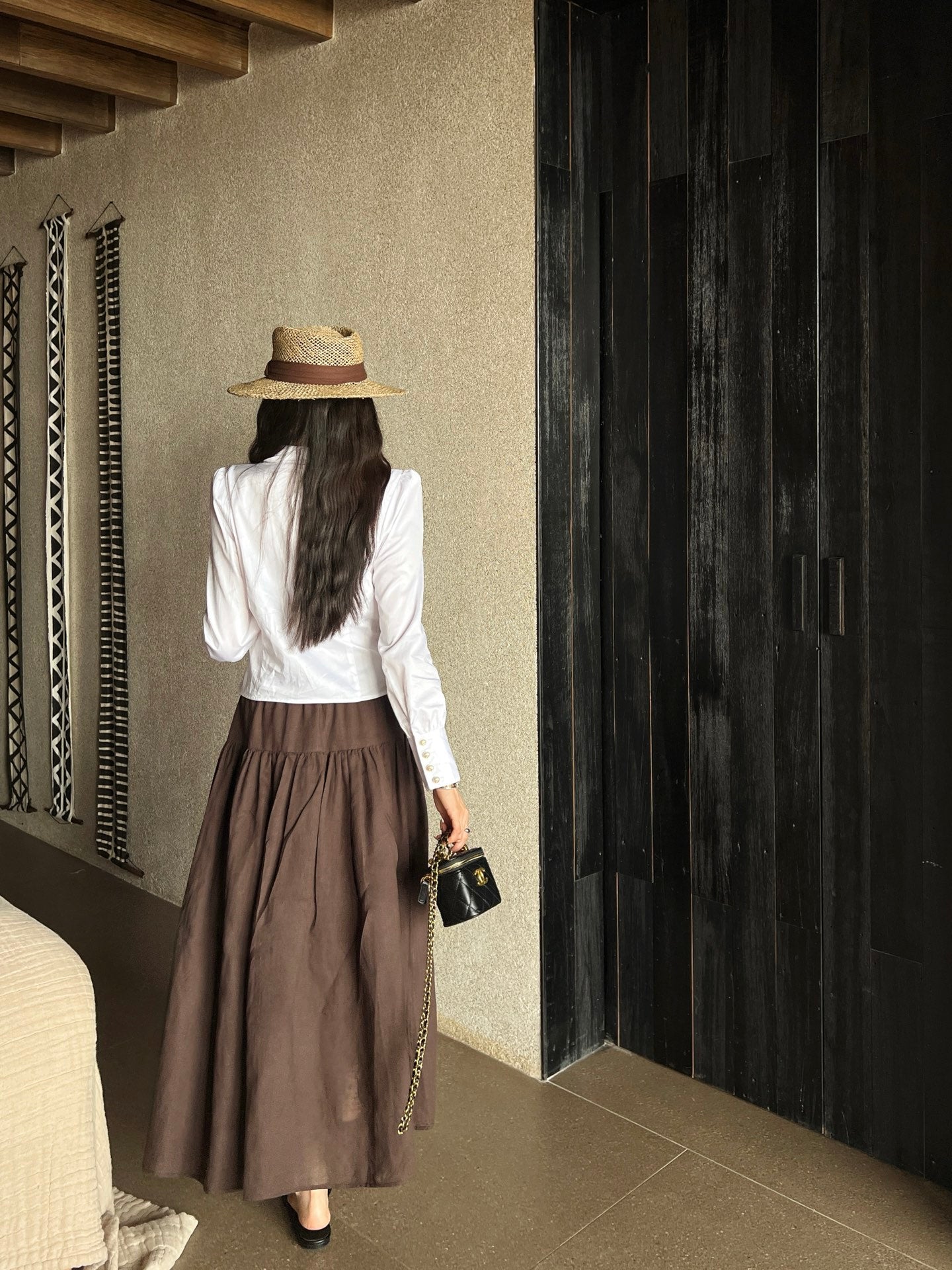 D 25ss embroidered skirt