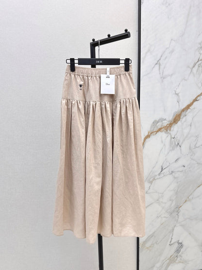 D 25ss embroidered skirt