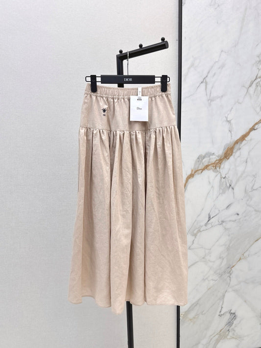 D 25ss embroidered skirt