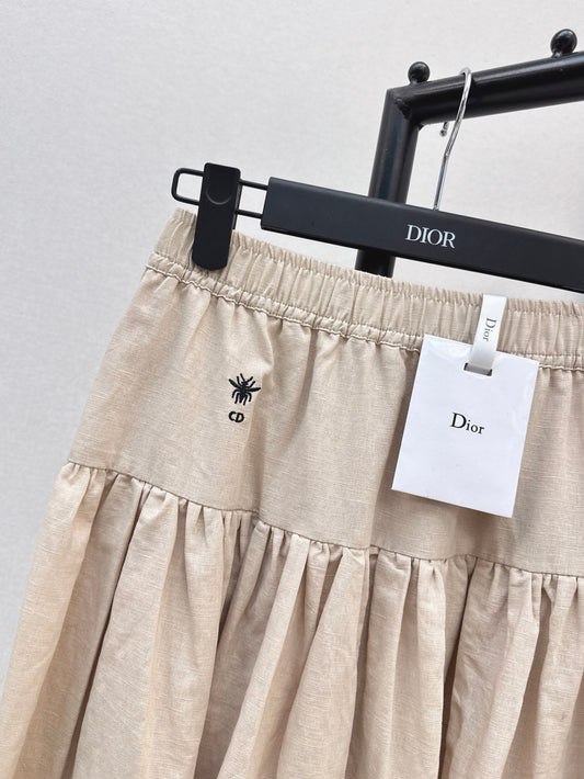 D 25ss embroidered skirt