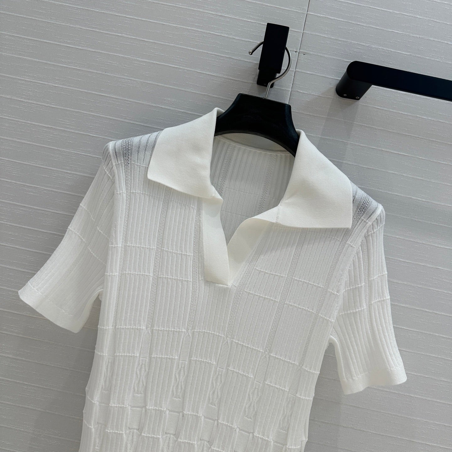 H 25ss knitted polo shirt