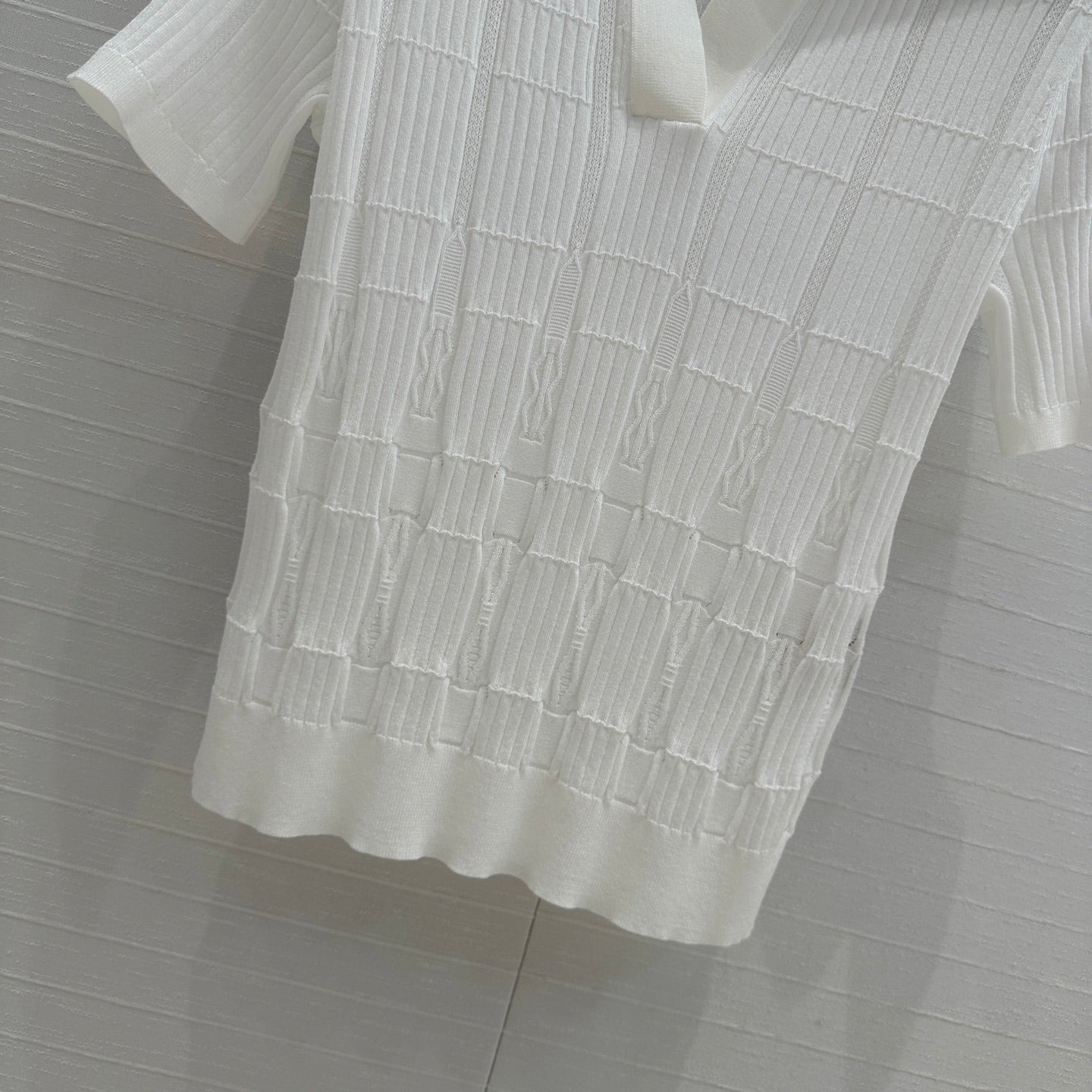 H 25ss knitted polo shirt