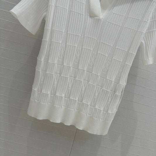 H 25ss knitted polo shirt