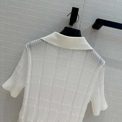 H 25ss knitted polo shirt
