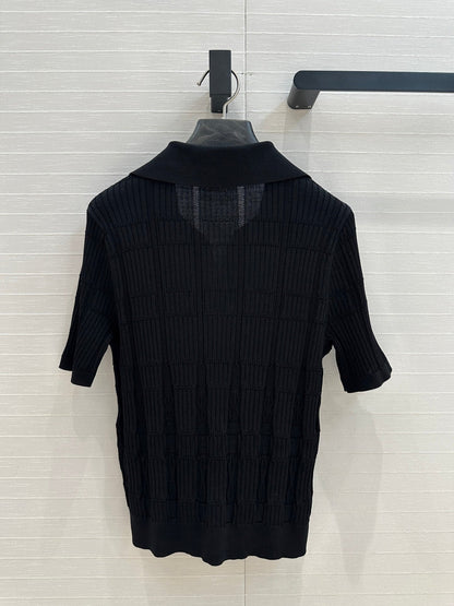 H 25ss knitted polo shirt