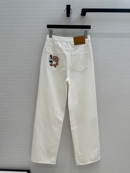 ma 25ss embroidered jeans
