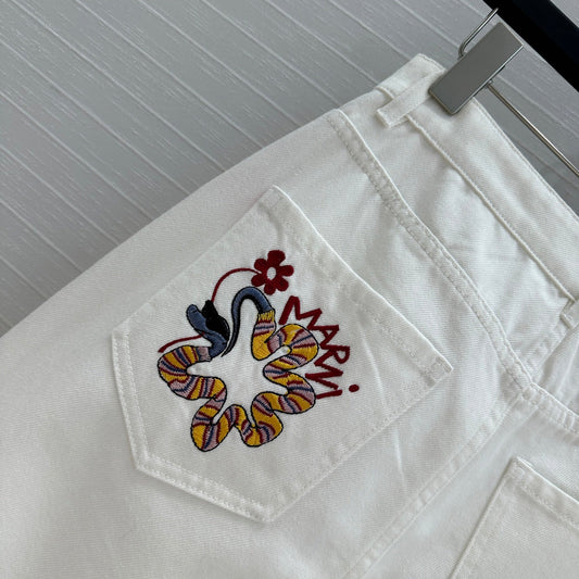 ma 25ss embroidered jeans