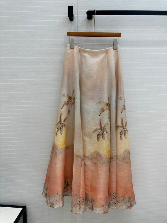 zim 25ss silk skirt