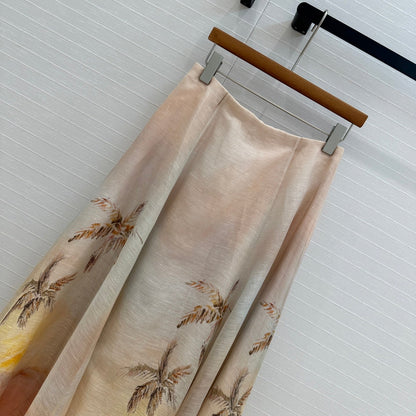 zim 25ss silk skirt