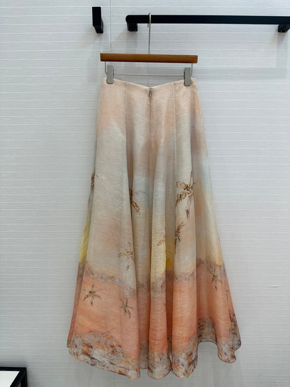 zim 25ss silk skirt
