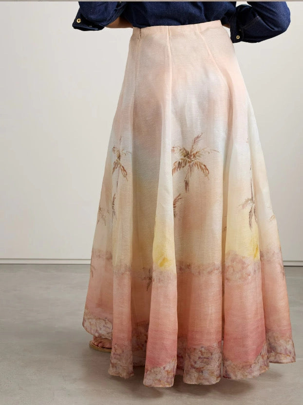 zim 25ss silk skirt