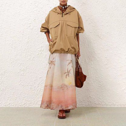 zim 25ss silk skirt