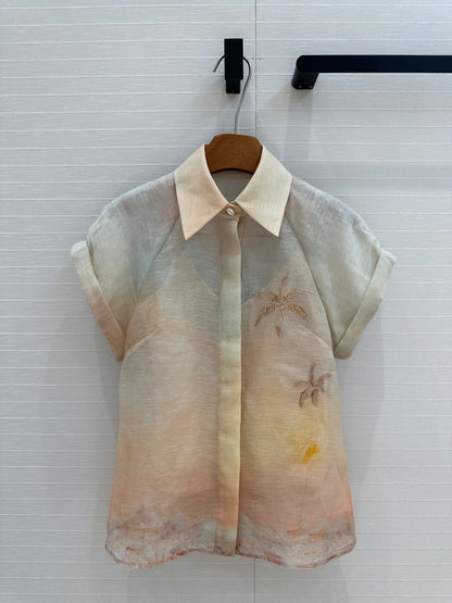 zim 25ss silk 2piece shirt set