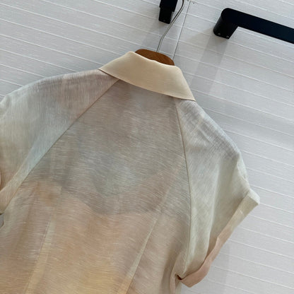 zim 25ss silk 2piece shirt set