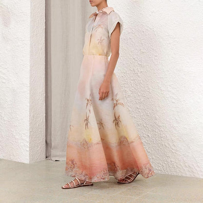 zim 25ss silk 2piece shirt set