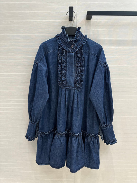val 25ss retro denim dress
