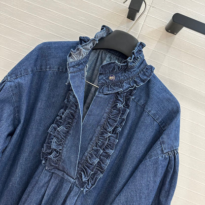 val 25ss retro denim dress