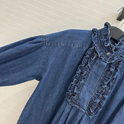 val 25ss retro denim dress