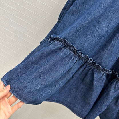 val 25ss retro denim dress