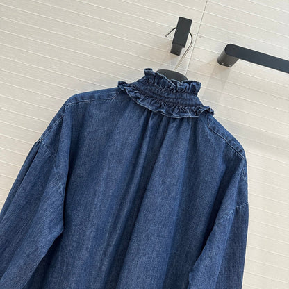 val 25ss retro denim dress