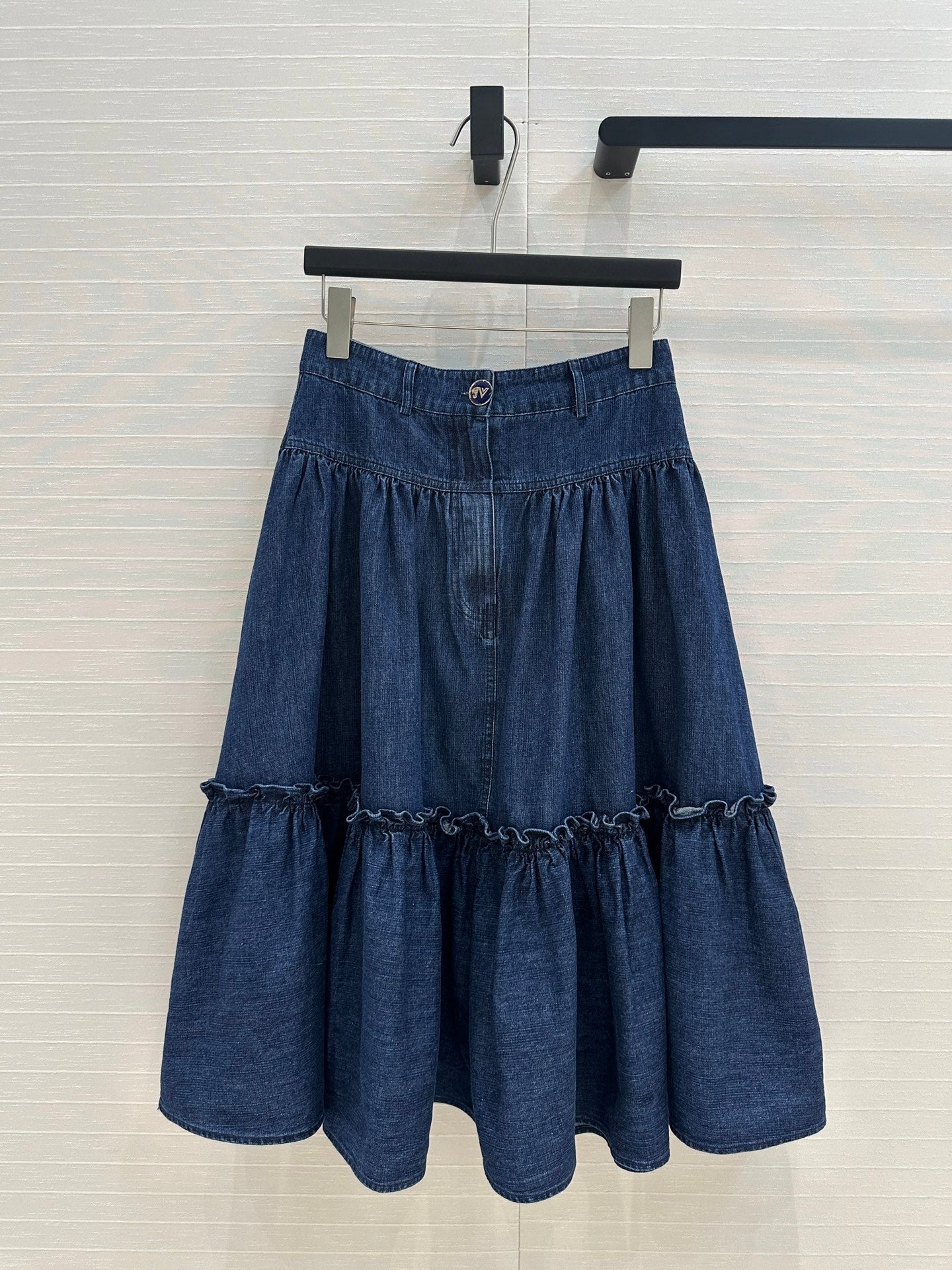 val 25ss denim skirt
