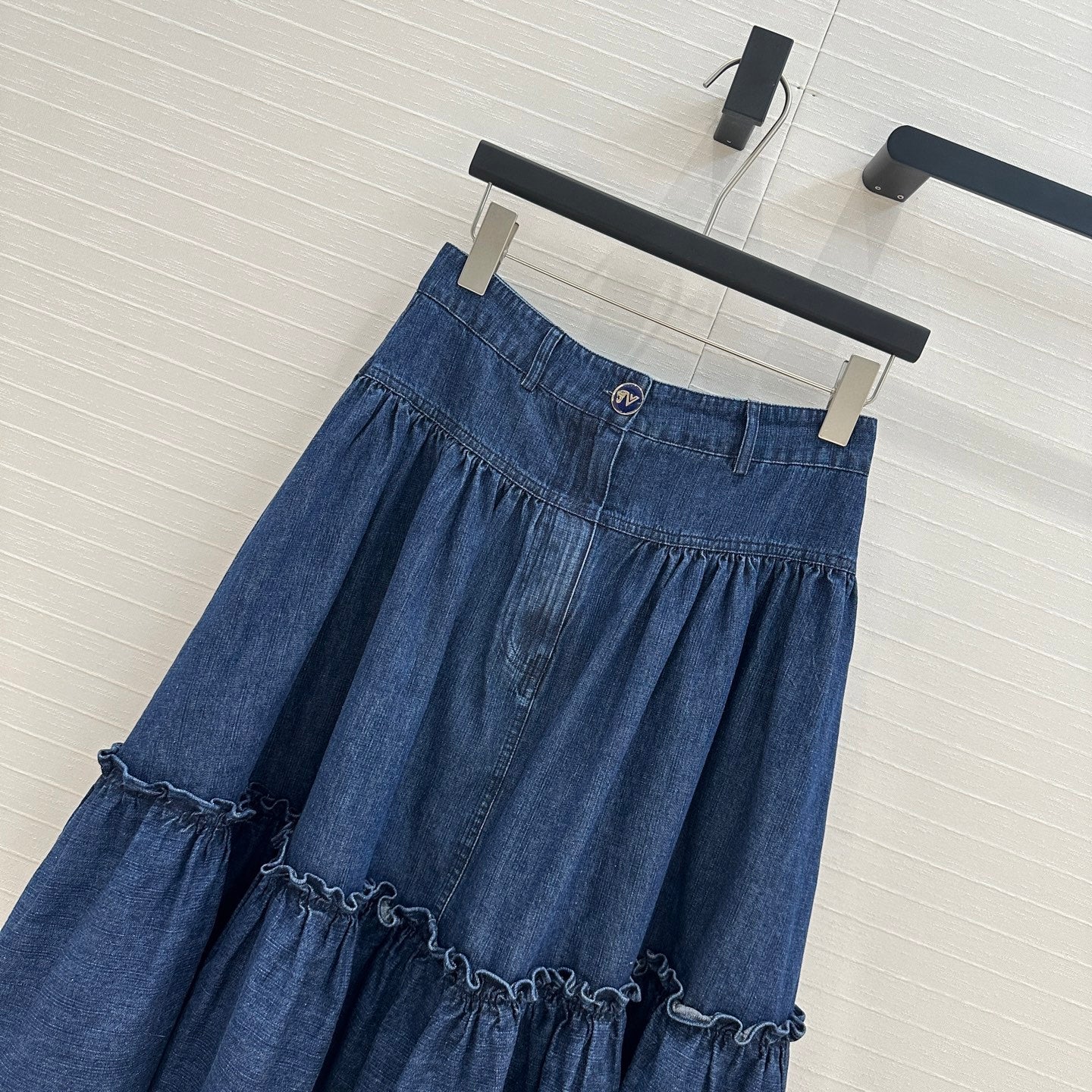 val 25ss denim skirt