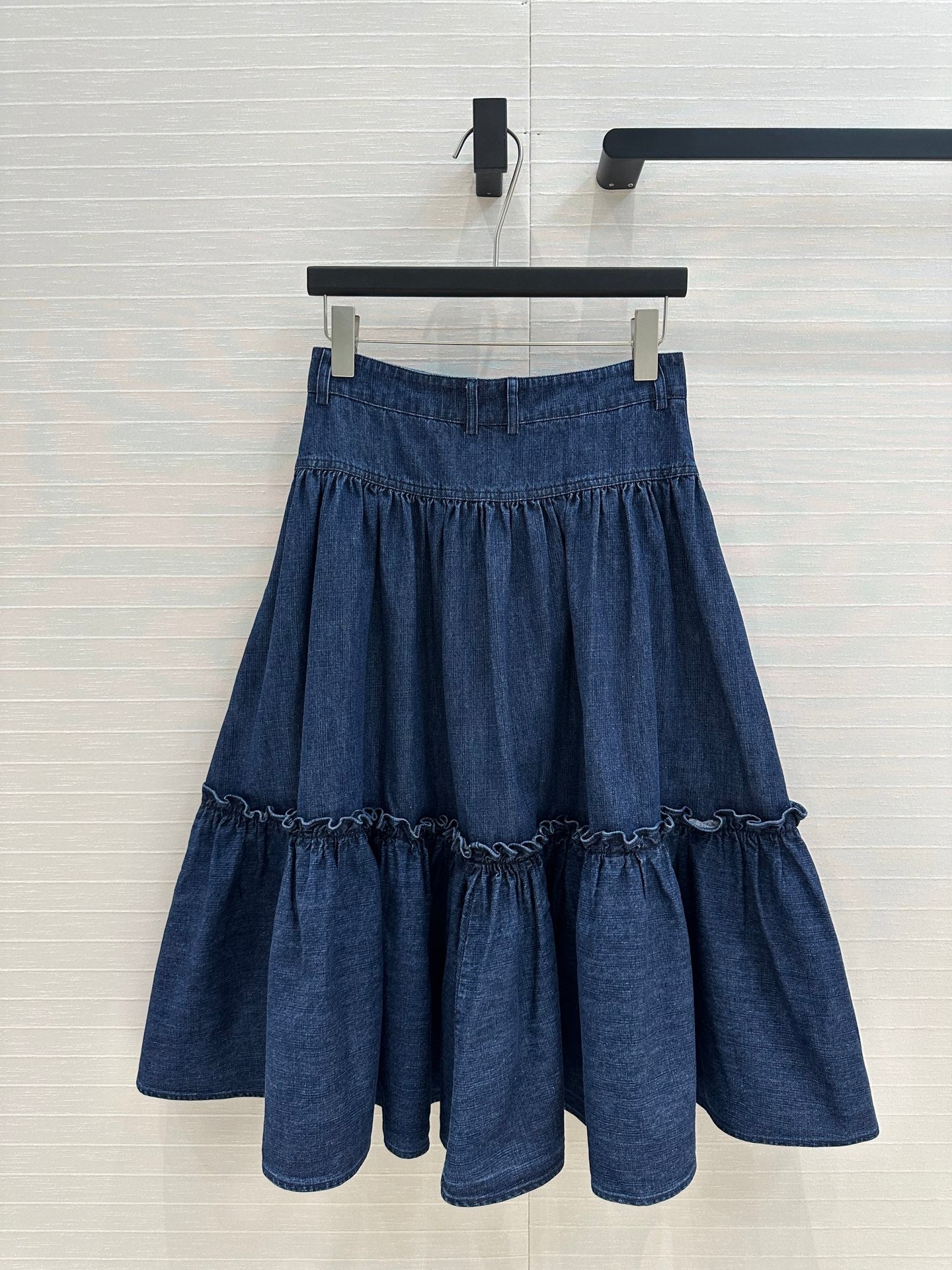 val 25ss denim skirt