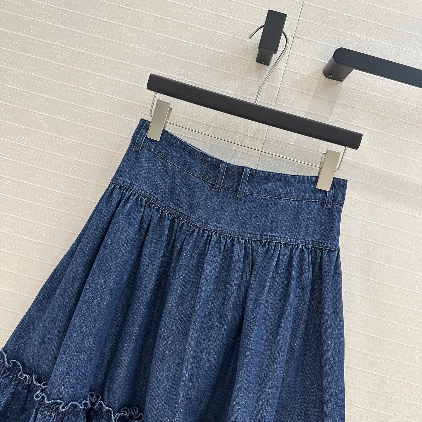 val 25ss denim skirt