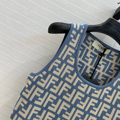 Fe 25ss jacquard knitted dress