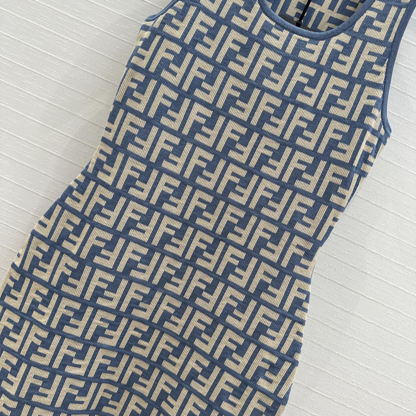 Fe 25ss jacquard knitted dress