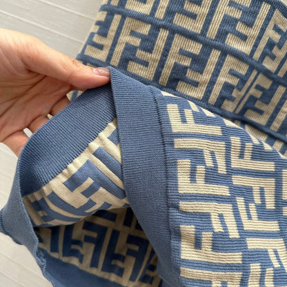Fe 25ss jacquard knitted dress