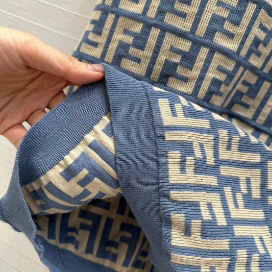 Fe 25ss jacquard knitted dress