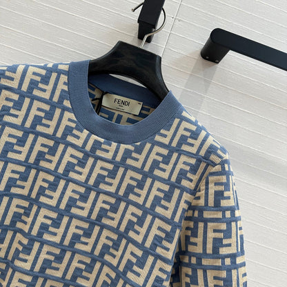 fe 25ss knitted crop t-shirt