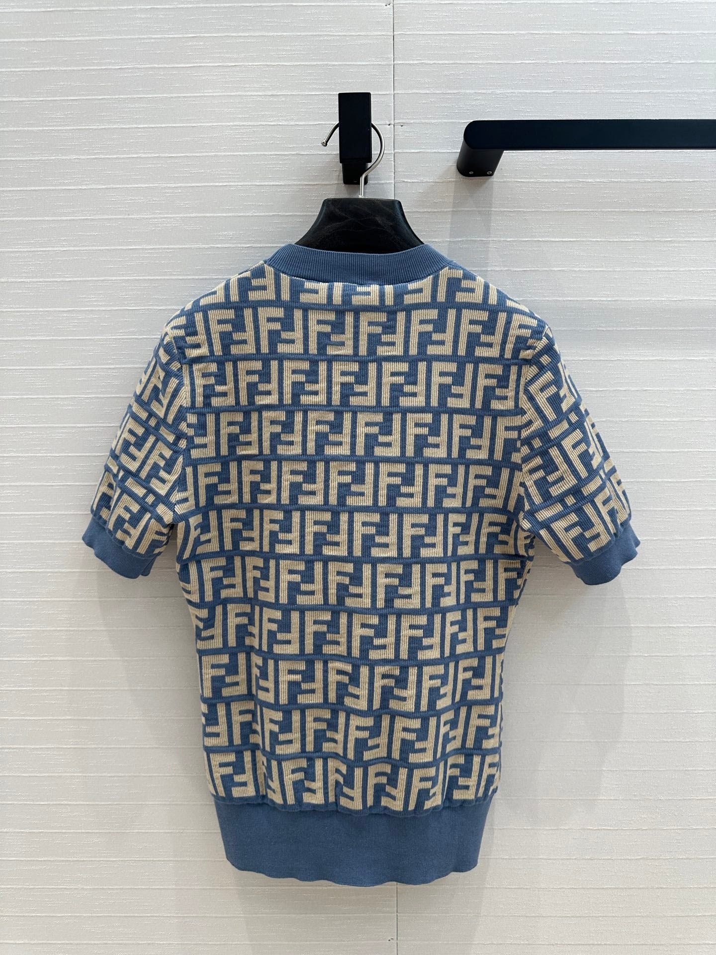 fe 25ss knitted crop t-shirt