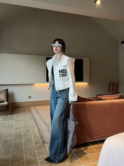 D 25ss miss embroidered jacket