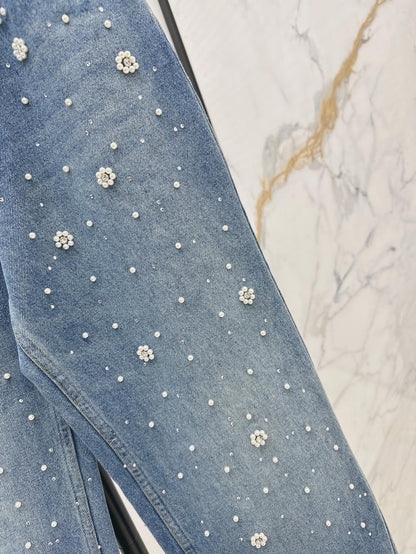 MA 25ss beaded jeans