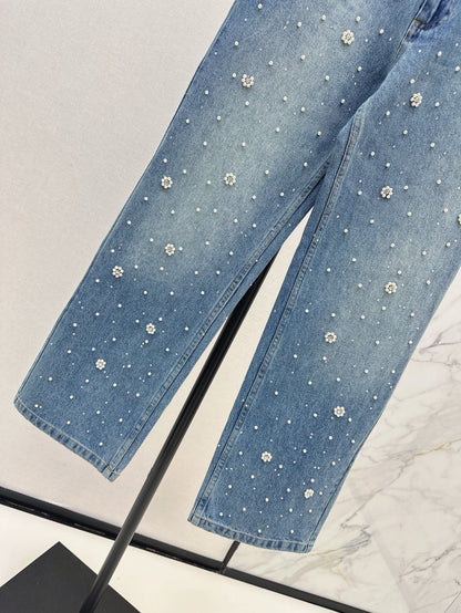MA 25ss beaded jeans