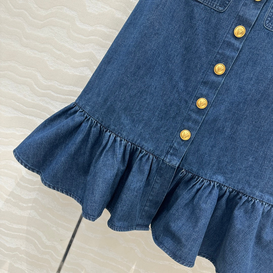 Val 25ss denim skirt