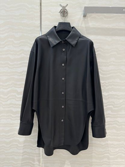 Lo 24fw leather jacket