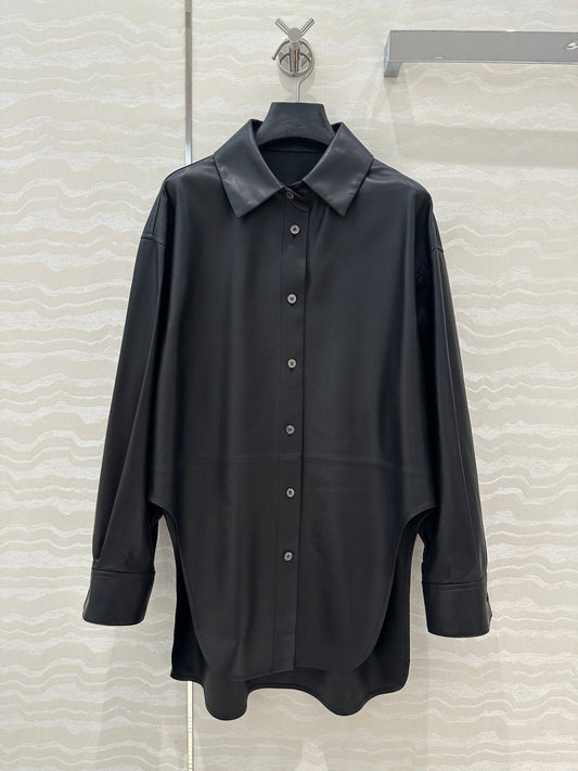 Lo 24fw leather jacket
